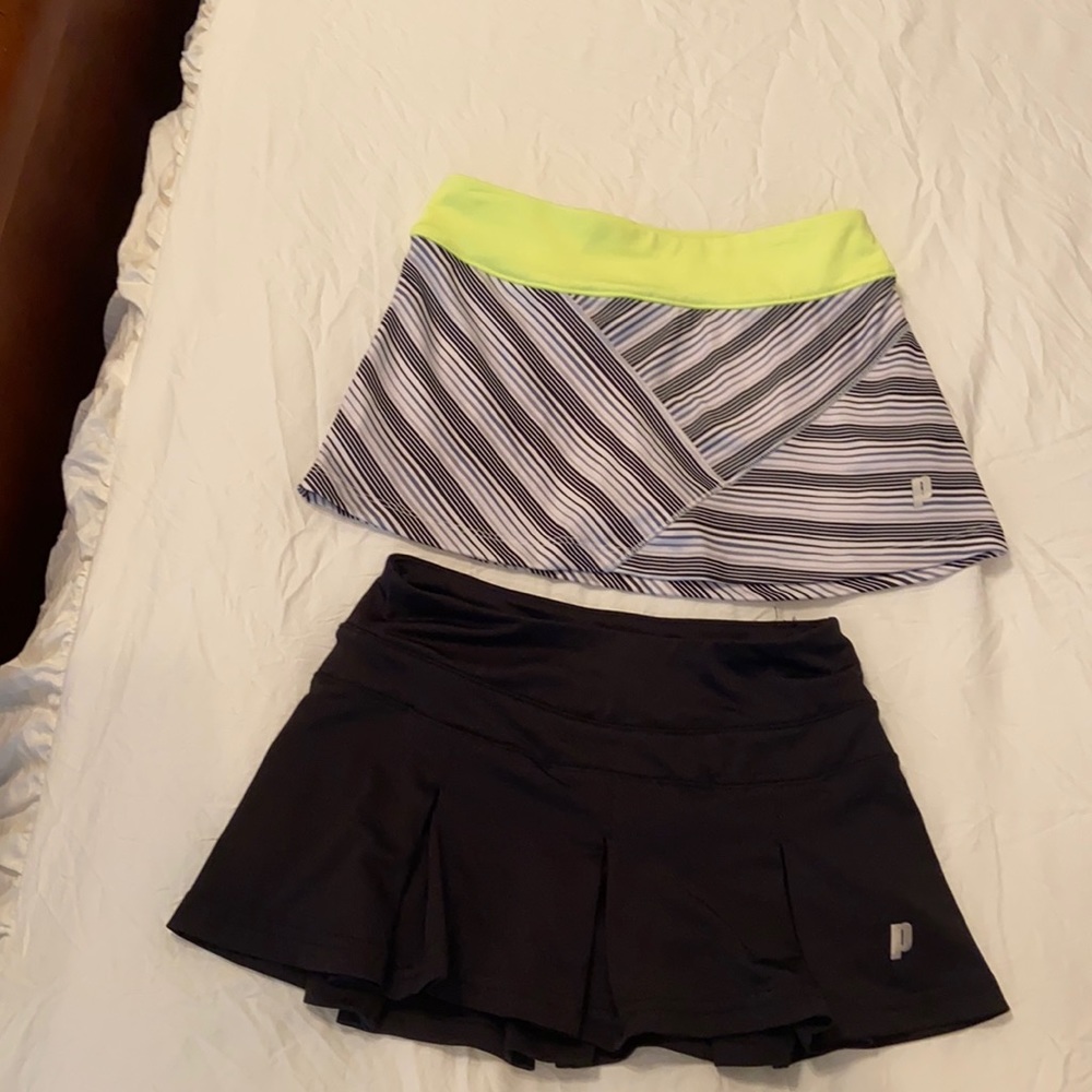 Lot of 2 Prince athletic tennis skirts